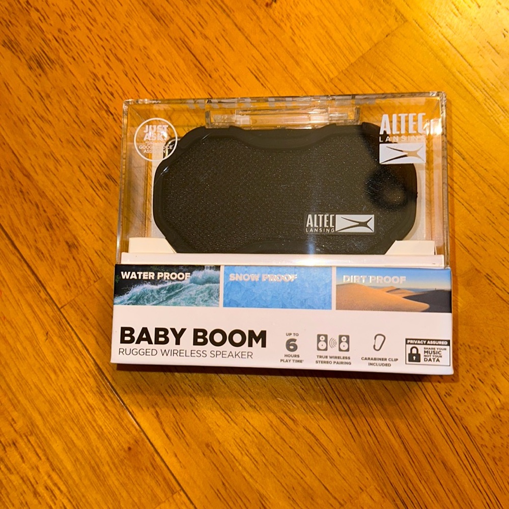 Altec Lansing Baby Boom Wireless, Bluetooth, Waterproof Speaker, Floating IP67